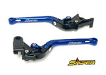 SNIPER スナイパー クラッチ＆ブレーキレバーセット ブルー 6段階アジャスター 可倒式 カタログ品番：P103-2117 メーカー品番：SP0109BL