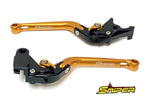 SNIPER スナイパー クラッチ＆ブレーキレバーセット ゴールド 6段階アジャスター 可倒式 カタログ品番：P103-2118 メーカー品番：SP0109GD