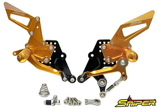 SNIPER スナイパー バックステップ ゴールド CBR250RR MC51 20-クイックシフター装着車 カタログ品番：P104-0428 メーカー品番：SP0114G