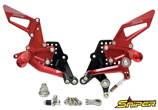 SNIPER スナイパー バックステップ レッド CBR250RR MC51 20-クイックシフター装着車 カタログ品番：P104-0429 メーカー品番：SP0114R