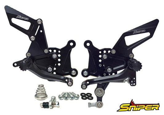 SNIPER スナイパー バックステップ ブラック レース NINJA ZX-25R SE クイックシフター装着車対応 カタログ品番：P104-6938 メーカー品番：SP0116BK