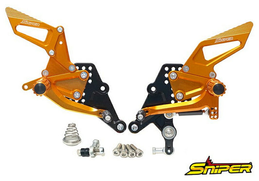 SNIPER スナイパー バックステップ ゴールド レース CBR250RR 20 クイックシフター装着車 カタログ品番：P105-4858 メーカー品番：SP0117QGD