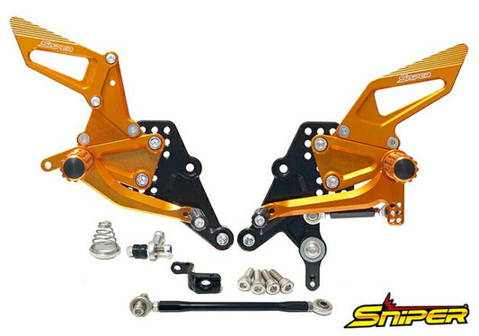SNIPER スナイパー バックステップ ゴールド レース CBR250RR 17-19 20クイックシフター非装着車 カタログ品番：P105-4861 メーカー品番：SP0117SGD