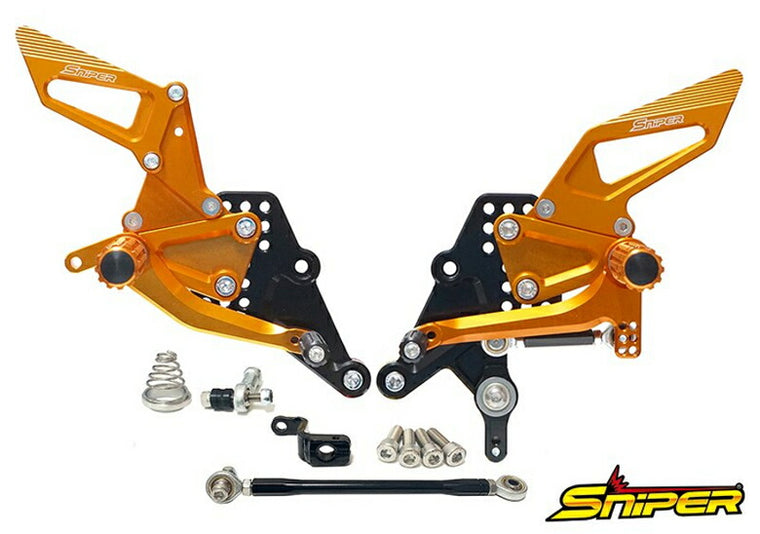 SNIPER スナイパー バックステップ ゴールド レース CBR250RR 17-19 20クイックシフター非装着車 カタログ品番：P105-4861 メーカー品番：SP0117SGD
