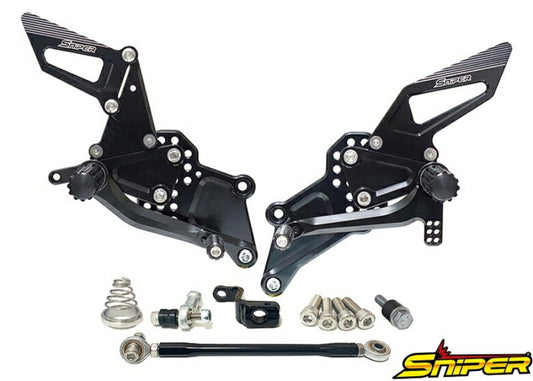 SNIPER スナイパー バックステップ ブラック レース YZF-R25 YZF-R3 カタログ品番：P105-0944 メーカー品番：SP0118BK