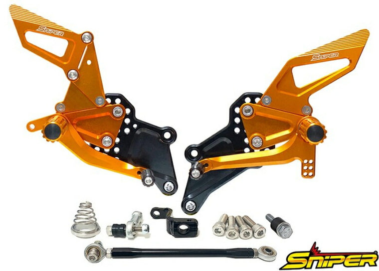 SNIPER スナイパー バックステップ ゴールド レース YZF-R25 YZF-R3 カタログ品番：P105-0945 メーカー品番：SP0118GD