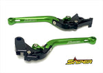 スナイパー｜SNIPER クラッチレバー＆ブレーキレバー グリーン Z900RS／ZX-6R／Ninja1000／Z1000｜SP0128GR