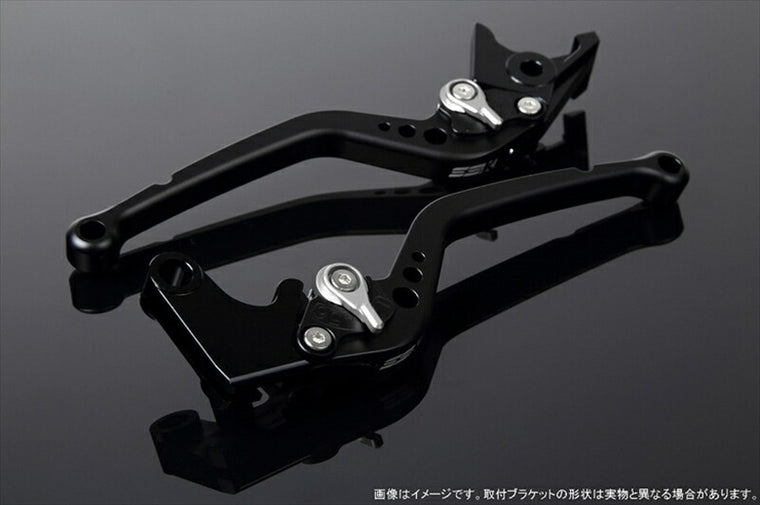 エスエスケイ スピードラ｜アジャストレバー スタンダード ロング Mブラック/Mシルバー FORZA MF06/MF08/MF10/FORZA Si MF12｜LVBM005BK-SR