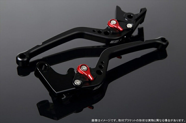 エスエスケイ スピードラ｜アジャストレバー スタンダード ロング Mブラック/Mレッド FORZA MF06/MF08/MF10/FORZA Si MF12｜LVBM005BK-RD