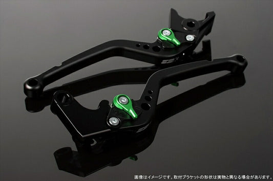 エスエスケイ スピードラ｜アジャストレバー スタンダード ロング Mブラック/Mグリーン FORZA MF06/MF08/MF10/FORZA Si MF12｜LVBM005BK-GN