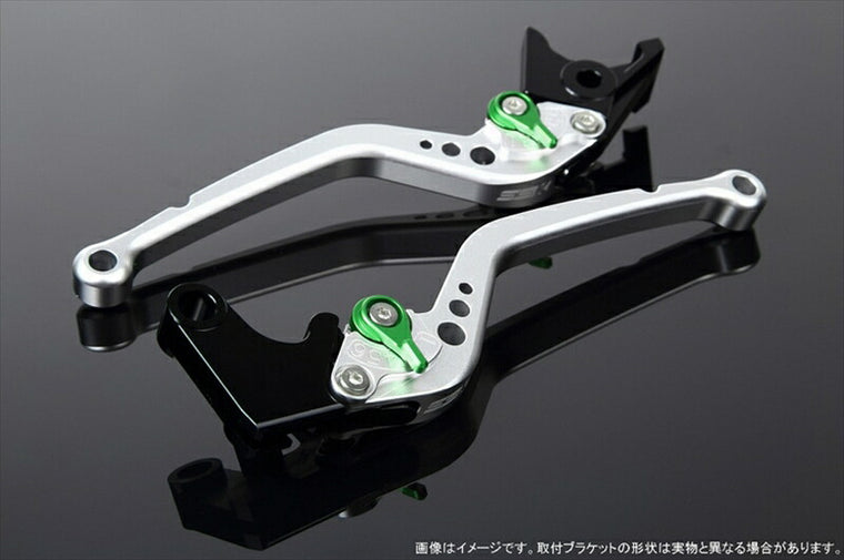 エスエスケイ スピードラ｜アジャストレバー スタンダード ロング Mシルバー/Mグリーン FORZA MF06/MF08/MF10/FORZA Si MF12｜LVBM005SR-GN