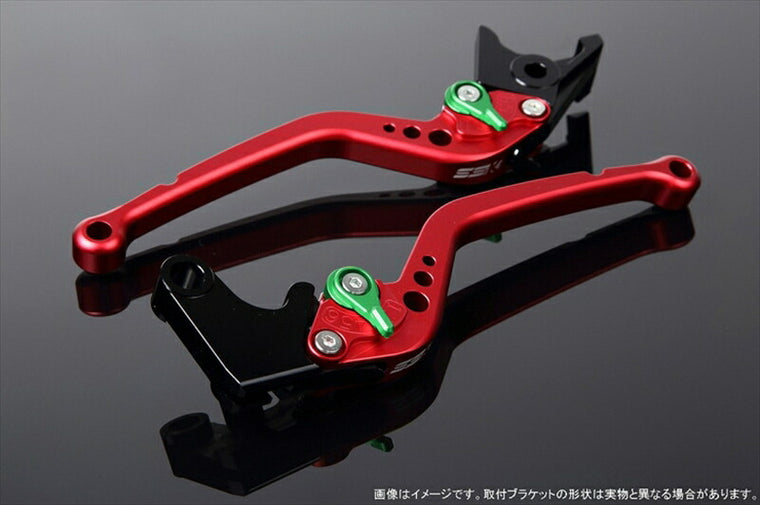 エスエスケイ スピードラ｜アジャストレバー スタンダード ロング Mレッド/Mグリーン FORZA MF06/MF08/MF10/FORZA Si MF12｜LVBM005RD-GN