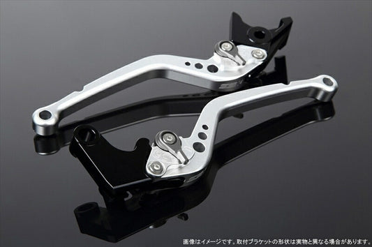 エスエスケイ スピードラ｜アジャストレバー スタンダード ロング Mシルバー/Mチタン ZRX1100 ZRX1200S/R/DAEG｜LVBM019SR-TM