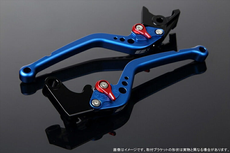 エスエスケイ スピードラ｜アジャストレバー スタンダード ロング Mブルー/Mレッド ZRX1100 ZRX1200S/R/DAEG｜LVBM019BE-RD