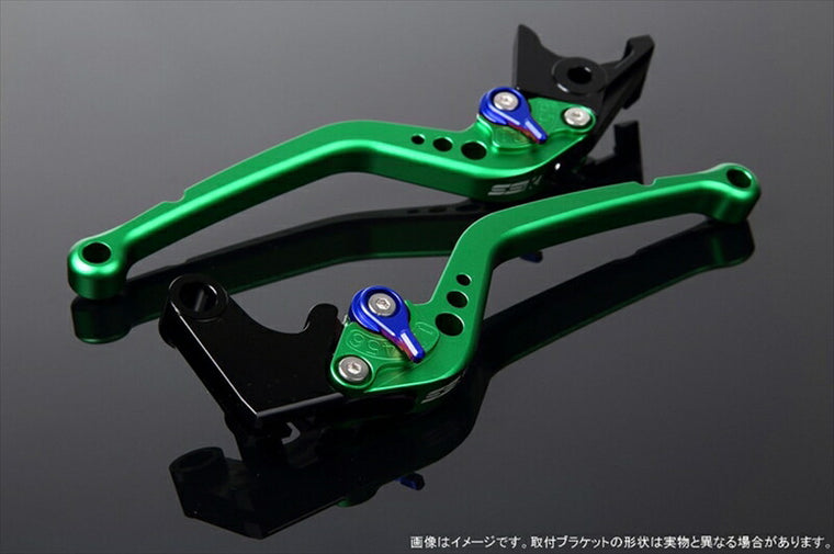 エスエスケイ スピードラ｜アジャストレバー スタンダード ロング Mグリーン/Mブルー ZRX1100 ZRX1200S/R/DAEG｜LVBM019GN-BE