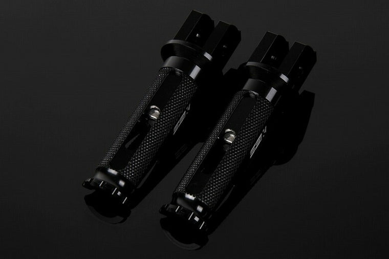 SPEEDRA アルミ削タンデムステップ レーシング パッセンジャー用 取付部カラー:ブラック ステップバーカラー:ブラック AFPR210BK