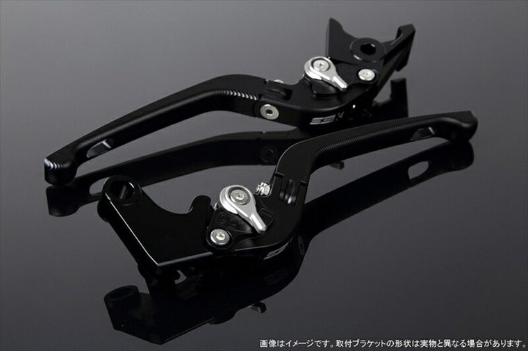 エスエスケイ スピードラ｜アジャストレバー 3D可倒式 Mブラック/Mシルバー Monkey125 GROM/MSX125 13-16 CBR250R MC41｜LVDM003BK-SR