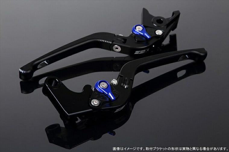エスエスケイ スピードラ｜アジャストレバー 3D可倒式 Mブラック/Mブルー Monkey125 GROM/MSX125 13-16 CBR250R MC41｜LVDM003BK-BE