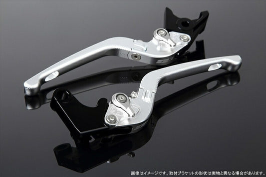 エスエスケイ スピードラ｜アジャストレバー 3D可倒式 Mシルバー/Mシルバー Monkey125 GROM/MSX125 13-16 CBR250R MC41｜LVDM003SR-SR