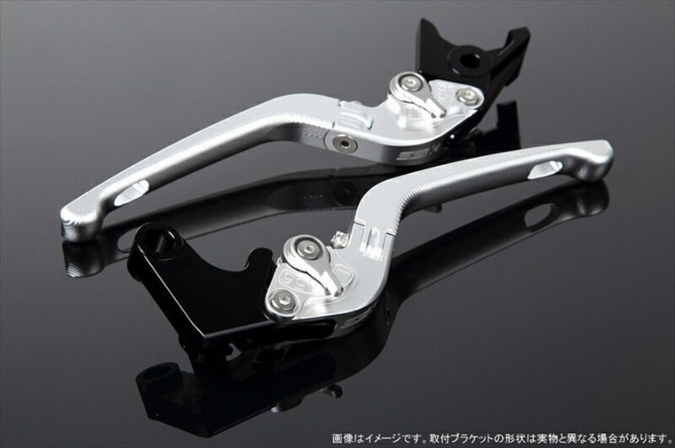 エスエスケイ スピードラ｜アジャストレバー 3D可倒式 Mシルバー/Mシルバー Monkey125 GROM/MSX125 13-16 CBR250R MC41｜LVDM003SR-SR