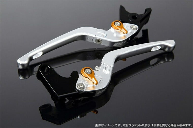 エスエスケイ スピードラ｜アジャストレバー 3D可倒式 Mシルバー/Mゴールド Monkey125 GROM/MSX125 13-16 CBR250R MC41｜LVDM003SR-GD