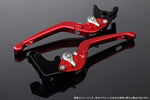 エスエスケイ スピードラ｜アジャストレバー 3D可倒式 Mレッド/Mシルバー Monkey125 GROM/MSX125 13-16 CBR250R MC41｜LVDM003RD-SR