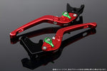 エスエスケイ スピードラ｜アジャストレバー 3D可倒式 Mレッド/Mグリーン Monkey125 GROM/MSX125 13-16 CBR250R MC41｜LVDM003RD-GN