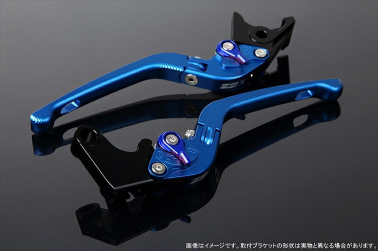 エスエスケイ スピードラ｜アジャストレバー 3D可倒式 Mブルー/Mブルー Monkey125 GROM/MSX125 13-16 CBR250R MC41｜LVDM003BE-BE