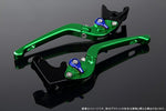 エスエスケイ スピードラ｜アジャストレバー 3D可倒式 Mグリーン/Mブルー Monkey125 GROM/MSX125 13-16 CBR250R MC41｜LVDM003GN-BE