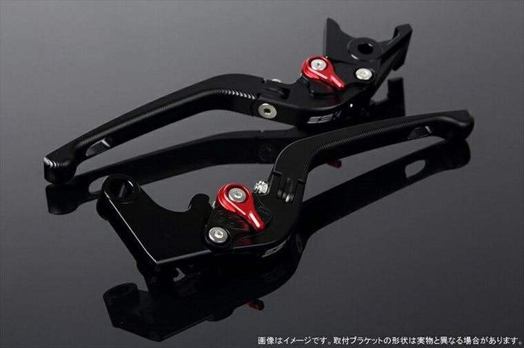 SPEEDRA アジャストレバー 3D可倒式 Mブラック／Mレッド NINJA1000 17-2018 Z1000 17-18 Z900RS LVDM028BK-RD