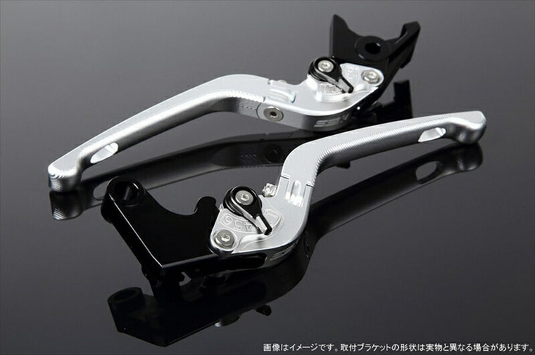 SPEEDRA アジャストレバー 3D可倒式 Mシルバー／Mブラック NINJA1000 17-2018 Z1000 17-18 Z900RS LVDM028SR-BK