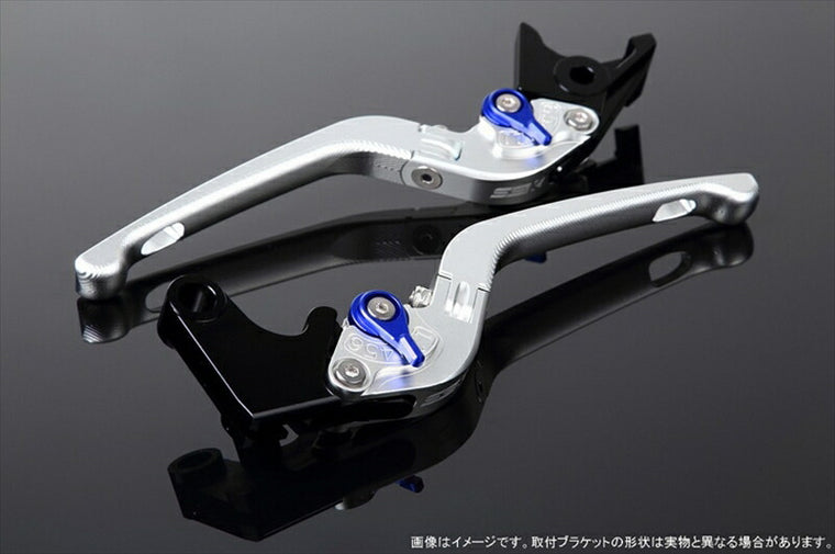 SPEEDRA アジャストレバー 3D可倒式 Mシルバー／Mブルー NINJA1000 17-2018 Z1000 17-18 Z900RS LVDM028SR-BE
