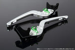 SPEEDRA アジャストレバー 3D可倒式 Mシルバー／Mグリーン NINJA1000 17-2018 Z1000 17-18 Z900RS LVDM028SR-GN