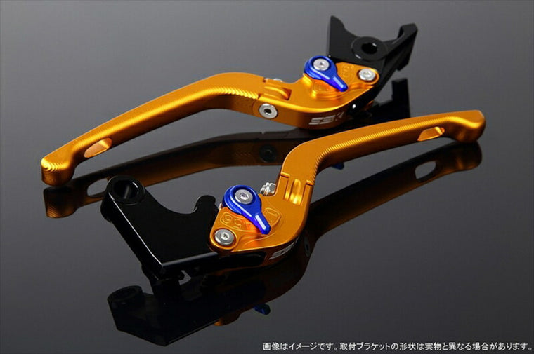 SPEEDRA アジャストレバー 3D可倒式 Mゴールド／Mブルー NINJA1000 17-2018 Z1000 17-18 Z900RS LVDM028GD-BE