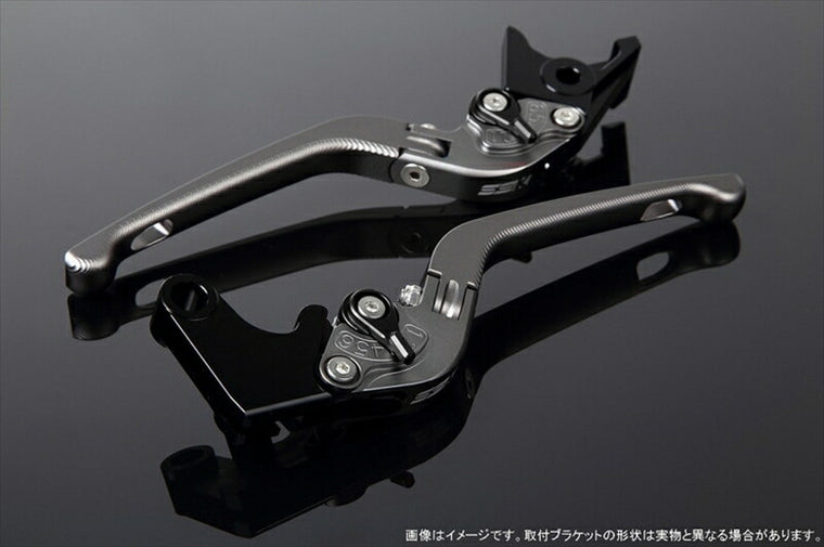 SPEEDRA アジャストレバー 3D可倒式 Mチタン／Mブラック NINJA1000 17-2018 Z1000 17-18 Z900RS LVDM028TM-BK