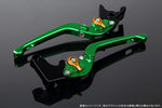 SPEEDRA アジャストレバー 3D可倒式 Mグリーン／Mゴールド NINJA1000 17-2018 Z1000 17-18 Z900RS LVDM028GN-GD