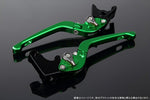SPEEDRA アジャストレバー 3D可倒式 Mグリーン／Mチタン NINJA1000 17-2018 Z1000 17-18 Z900RS LVDM028GN-TM