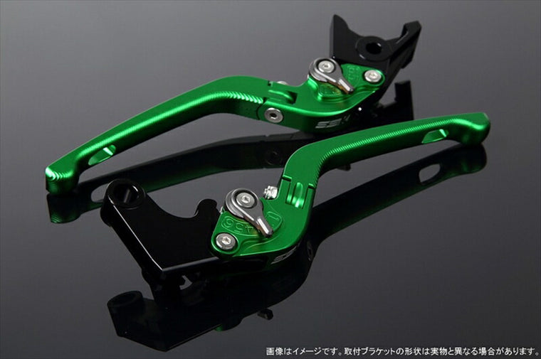 SPEEDRA アジャストレバー 3D可倒式 Mグリーン／Mチタン NINJA1000 17-2018 Z1000 17-18 Z900RS LVDM028GN-TM