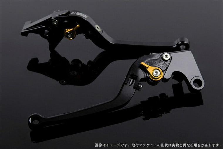 SPEEDRA アジャストレバー スタンダード可倒式 ブラック／ゴールド NINJA1000 17-18 Z1000 17-18 Z900RS KA0406969-GD