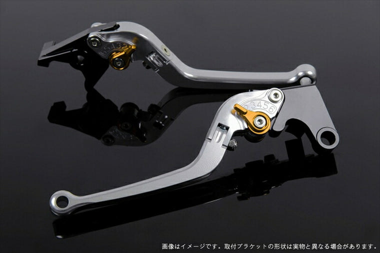 SPEEDRA アジャストレバー スタンダード可倒式 シルバー／ゴールド NINJA1000 17-18 Z1000 17-18 Z900RS KA0406970-GD