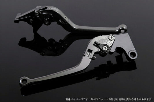 SPEEDRA アジャストレバー スタンダード可倒式 チタン／ブラック NINJA1000 17-18 Z1000 17-18 Z900RS KA0406974-BK