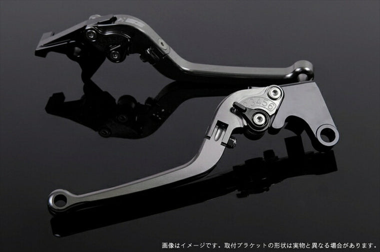 SPEEDRA アジャストレバー スタンダード可倒式 チタン／ブラック NINJA1000 17-18 Z1000 17-18 Z900RS KA0406974-BK