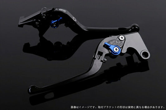 SPEEDRA アジャストレバー 3D可倒式 ブラック／ブルー NINJA1000 17-18 Z1000 17-18 Z900RS KA0406990-BE