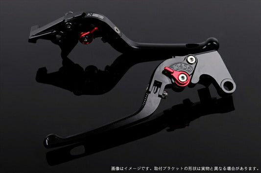 SPEEDRA アジャストレバー 3D可倒式 ブラック／レッド NINJA1000 17-18 Z1000 17-18 Z900RS KA0406990-RD