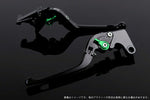 SPEEDRA アジャストレバー 3D可倒式 ブラック／グリーン NINJA1000 17-18 Z1000 17-18 Z900RS KA0406990-GN