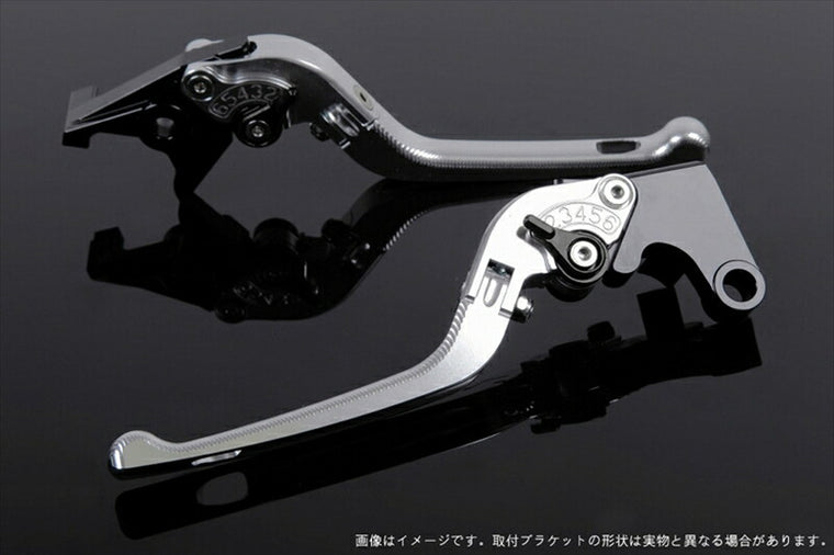 SPEEDRA アジャストレバー 3D可倒式 シルバー／ブラック NINJA1000 17-18 Z1000 17-18 Z900RS KA0406991-BK