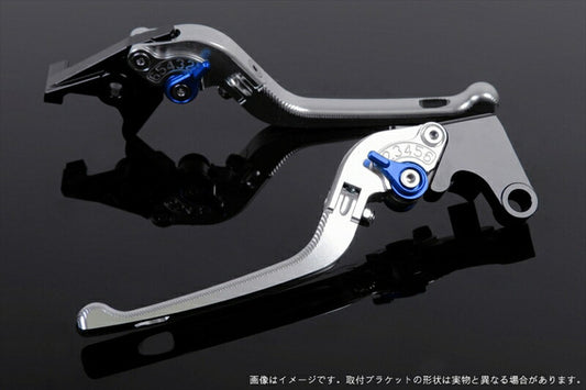 SPEEDRA アジャストレバー 3D可倒式 シルバー／ブルー NINJA1000 17-18 Z1000 17-18 Z900RS KA0406991-BE
