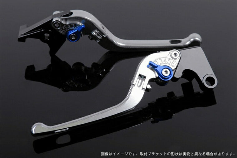 SPEEDRA アジャストレバー 3D可倒式 シルバー／ブルー NINJA1000 17-18 Z1000 17-18 Z900RS KA0406991-BE