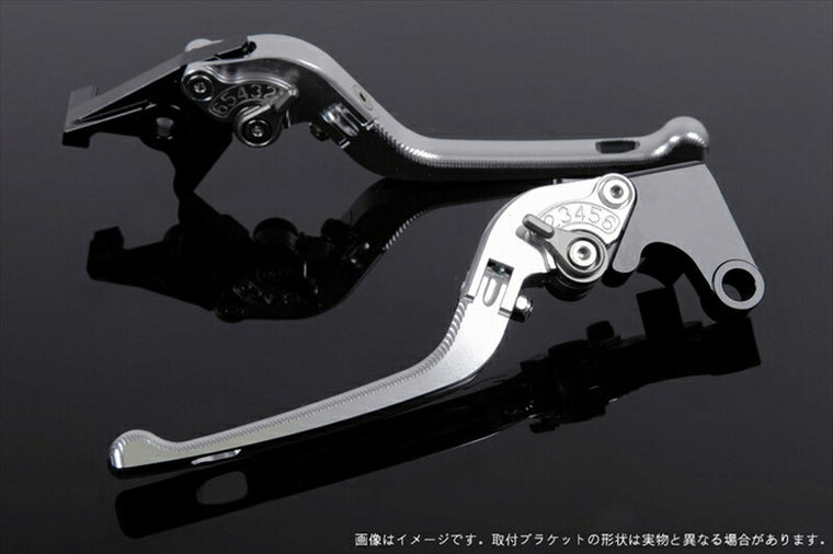 SPEEDRA アジャストレバー 3D可倒式 シルバー／チタン NINJA1000 17-18 Z1000 17-18 Z900RS KA0406991-TM