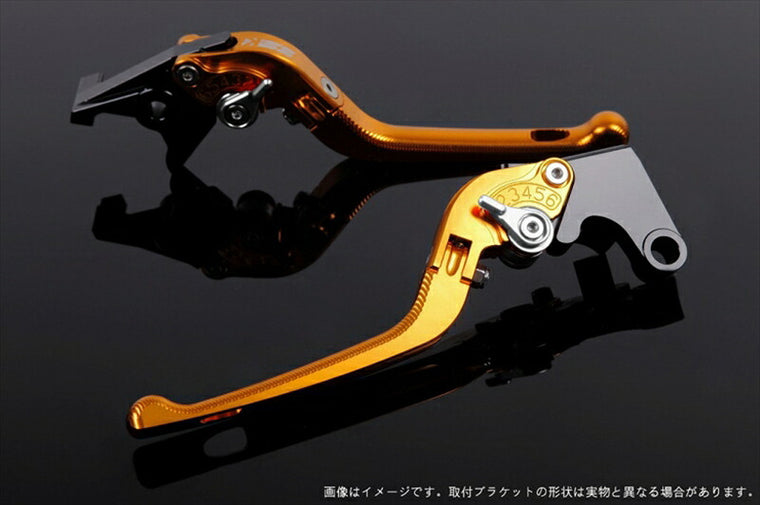 SPEEDRA アジャストレバー 3D可倒式 ゴールド／シルバー NINJA1000 17-18 Z1000 17-18 Z900RS KA0406992-SR